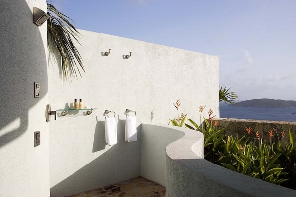 outdoor enclosures minimalist design wall mounted shower 