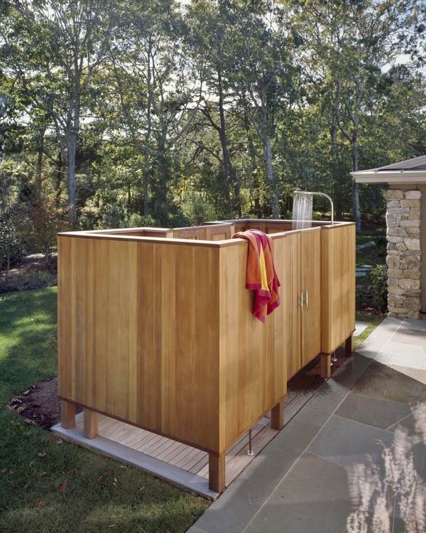 Outdoor Shower Enclosure Ideas, Free Standing Outdoor Shower Enclosure