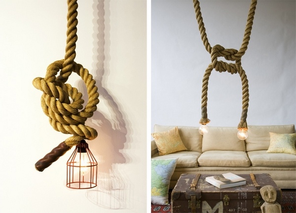  diy rope projects nautical lighting fixtures 