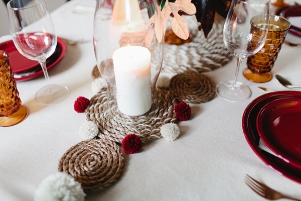  table centerpiece diy rope table runner