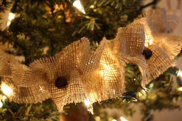 burlap christmas tree ideas burlap ornaments burlap garland 
