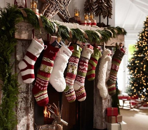 christmas stocking pattern traditional 
