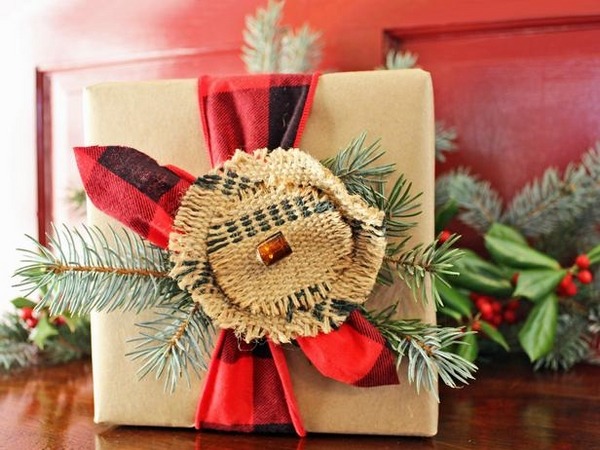 diy materials rustic style gift wrapping