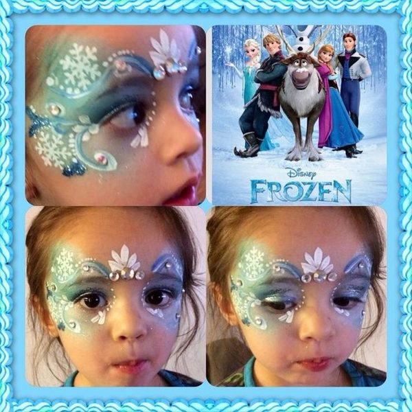 simple princess face paint