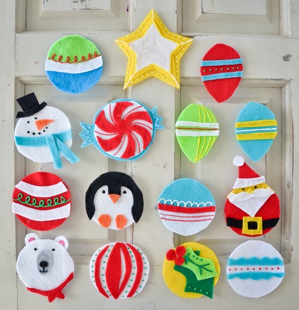 colorful homemade christmas decorations