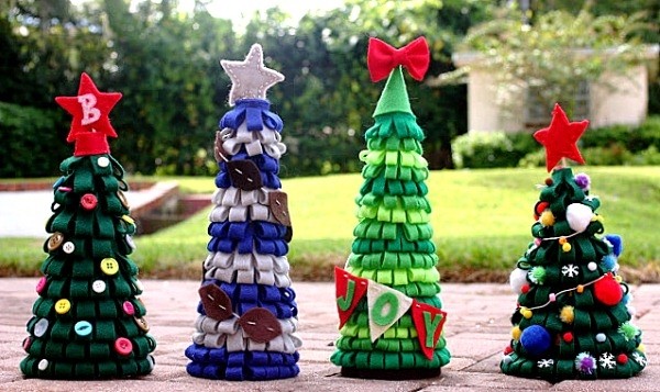 felt christmas tree ideas diy christmas decor