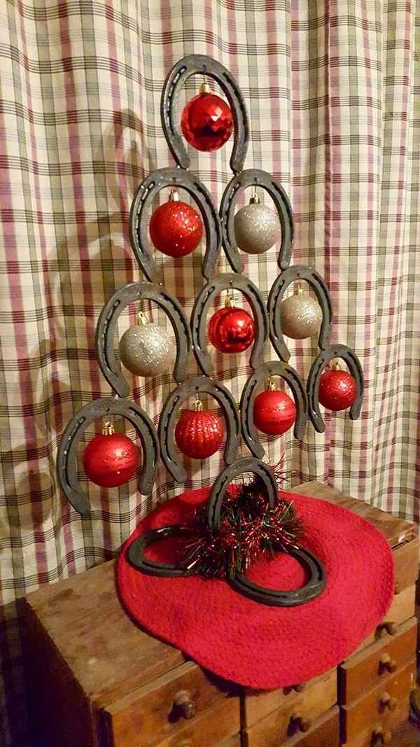 horseshoe ideas handmade christmas tree