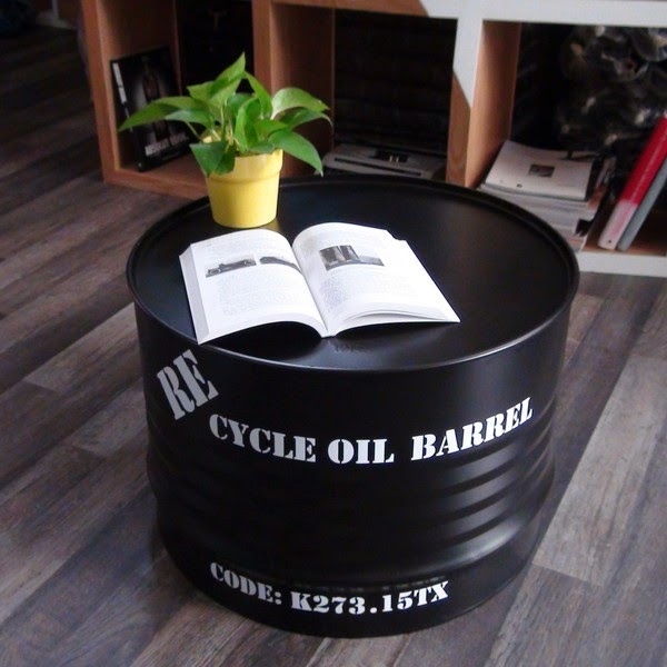metal craft diy oil drum furniture ideas cool diy coffee table upcycling ideas
