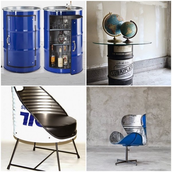 diy furniture ideas oil barrel upcycling