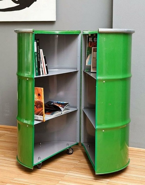 diy oil drum furniture ideas storage cabinet ideas