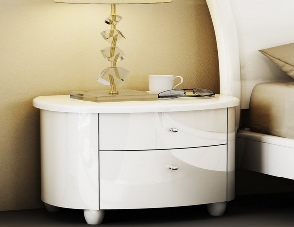  contemporary bedrooms designs elegant white nightstand 