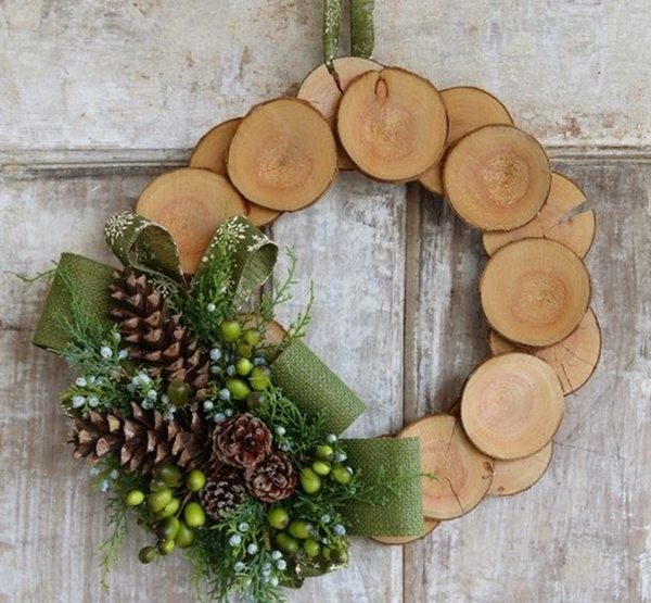 diy wreath ideas primitive tree decoration 