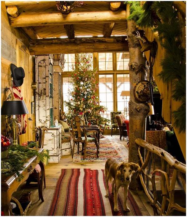 rustic christmas decor ideas natural materials diy tree ornaments 