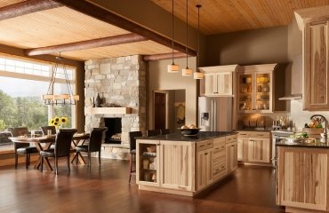 rustic-hickory-kitchen-cabinets-modern-kitchen-rustic-decor-open-plan-living-space