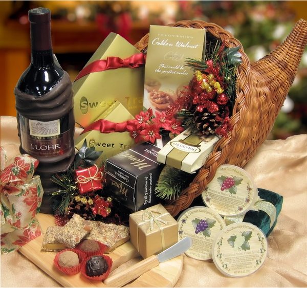 christmas diy gift wine baskets
