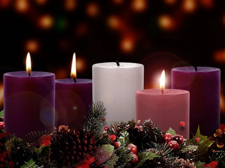 diy advent wreath candles table decor ideas