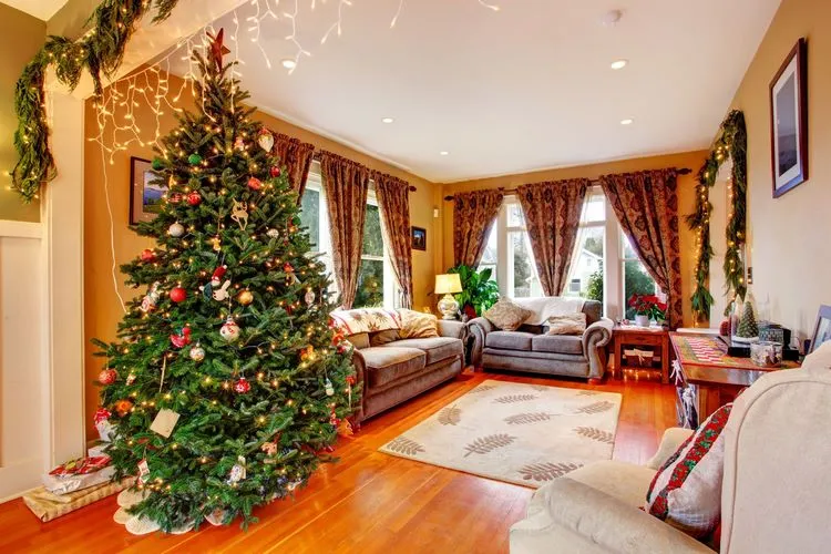 christmas decoration living room ideas real christmas tree
