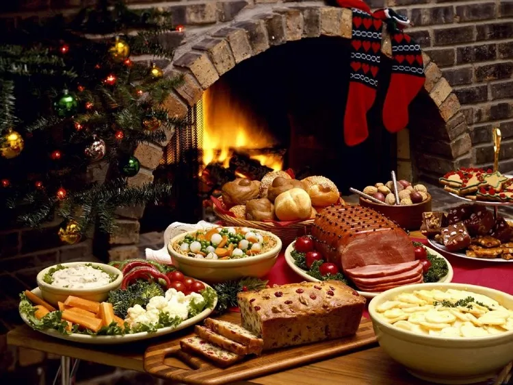 christmas dinner table cooking tradition ham side dishes
