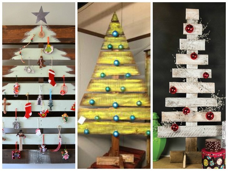 Pallet Christmas Tree Ideas Creative Diy Christmas Decorations