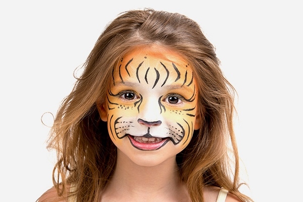 kids elsa makeup tutorial  Face painting designs, Tiger face