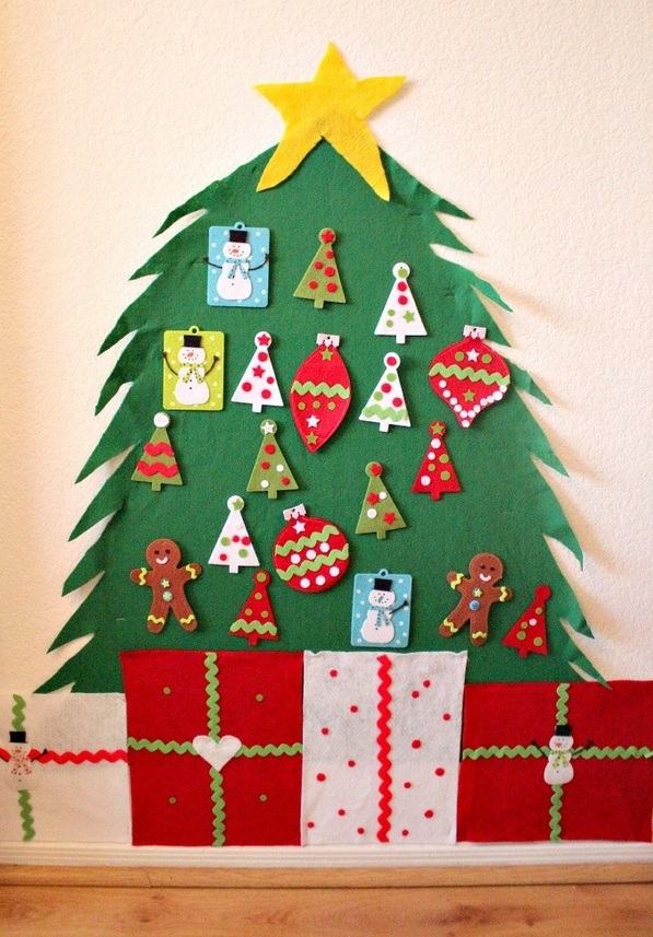 Felt Christmas tree ideas – kids-friendly Christmas decorations