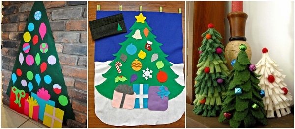 how to make a felt christmas tree christmas decoration felt crafts 