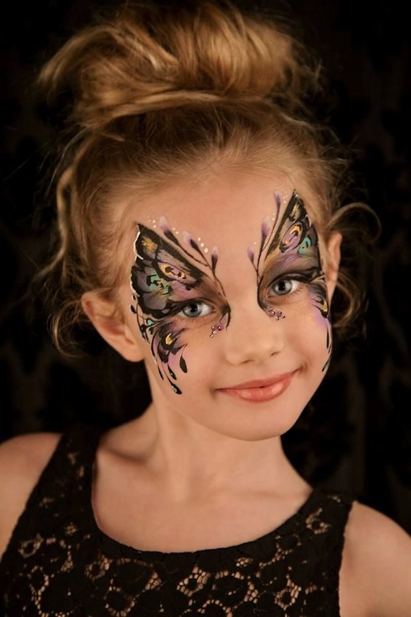 easy face painting for kids butterflies