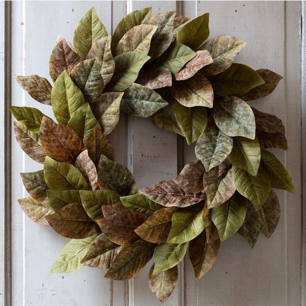 how to make a leaf wreaths