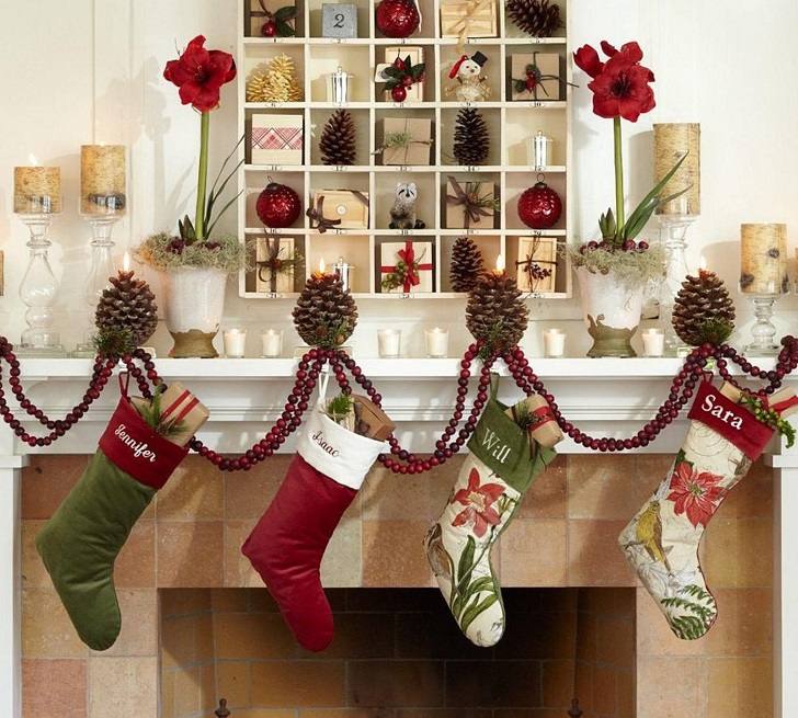 pine cone christmas stocking holders mantle decoration christmas stocking pattern