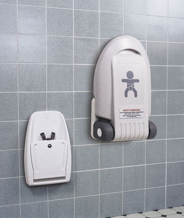 wall mounted baby changing station public restrooms diaper changing station