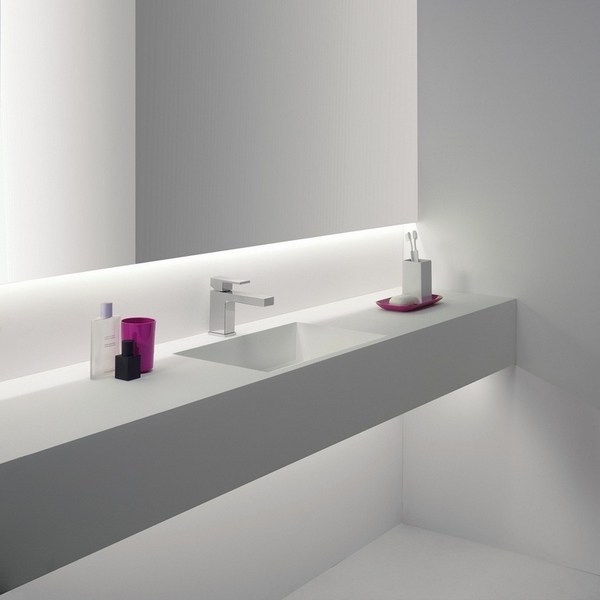 led lights minimalist bathroom ideas