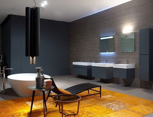  mirror contemporary design floating vanity freestanding tub