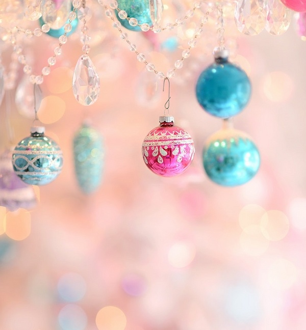 christmas decoration ideas pastel colors christmas ornaments