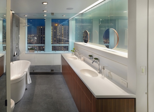  sinks contemporary bathroom 