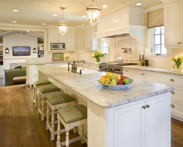 honed granite countertops white kitchen design wood flooring