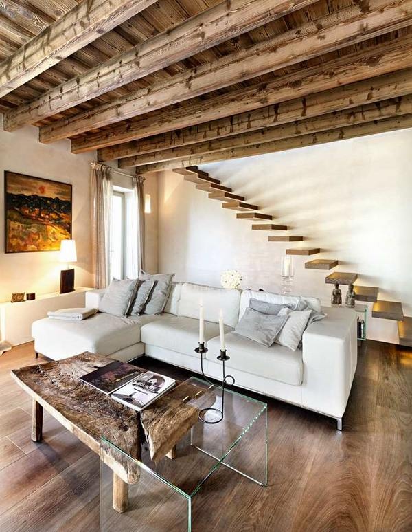 interior design ideas exposed wood beams 