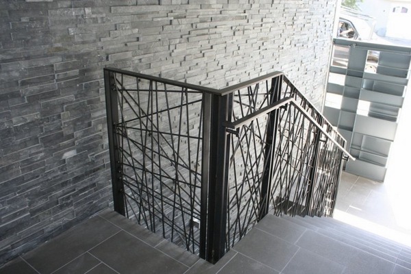 contemporary wrought iron railing 