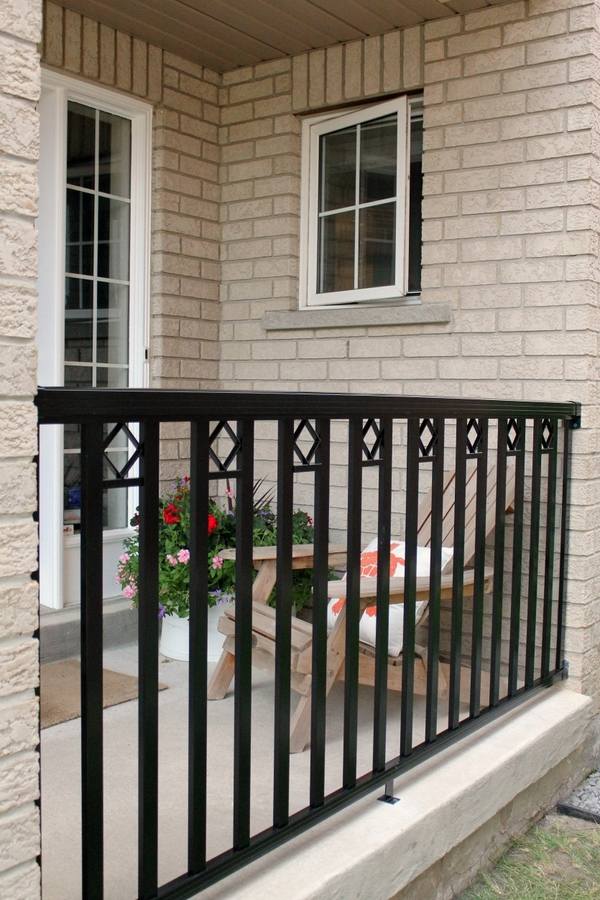 metal porch railing wrought iron cast iron railings
