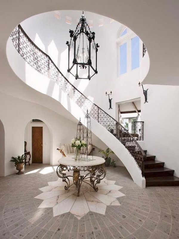 striking wrought iron staircase design ideas house entry design