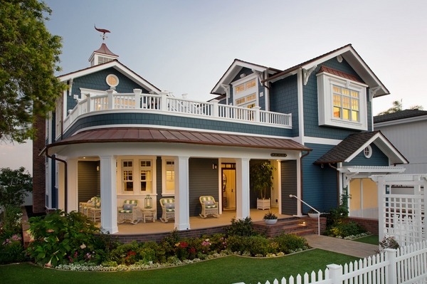 roof ideas beach style exterior picket fence 