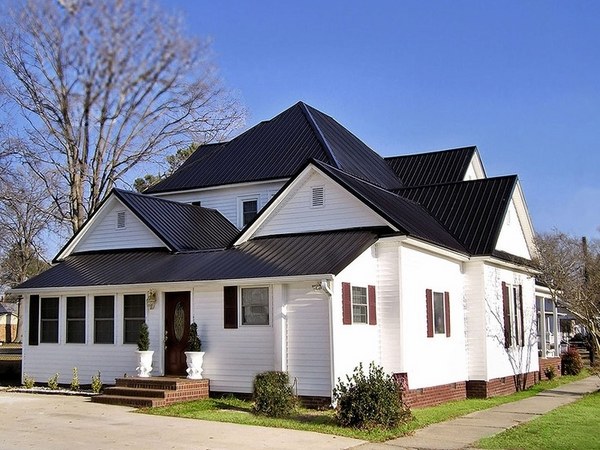 black roof house exterior