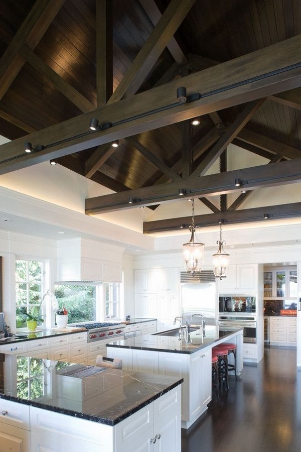Ceiling Beams In Interior Design How To Incorporate Them Your Home - How To Light An Exposed Beam Ceiling