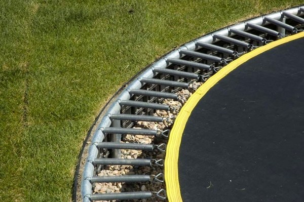 how to install trampoline backyard playground