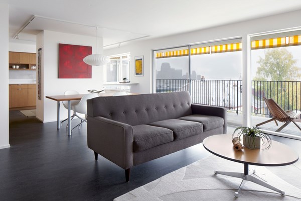  midcentury modern living room 