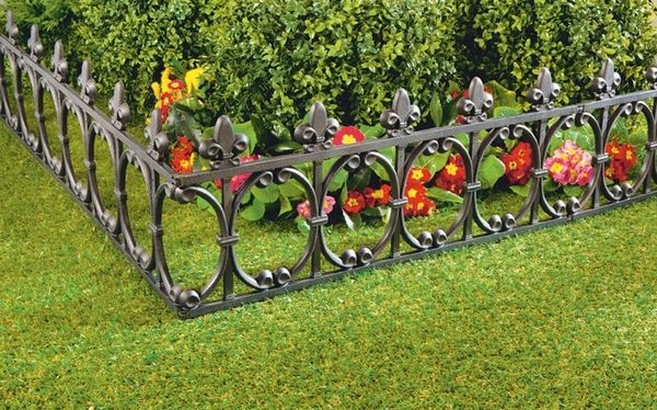 metal edging ideas decorative wrought iron garden edging