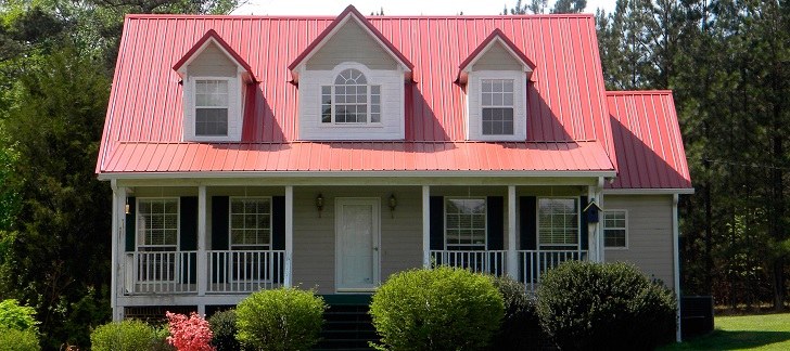 Metal Roofing Colors And House Facade Choosing The Right Combination - Metal Roof Decorating Ideas