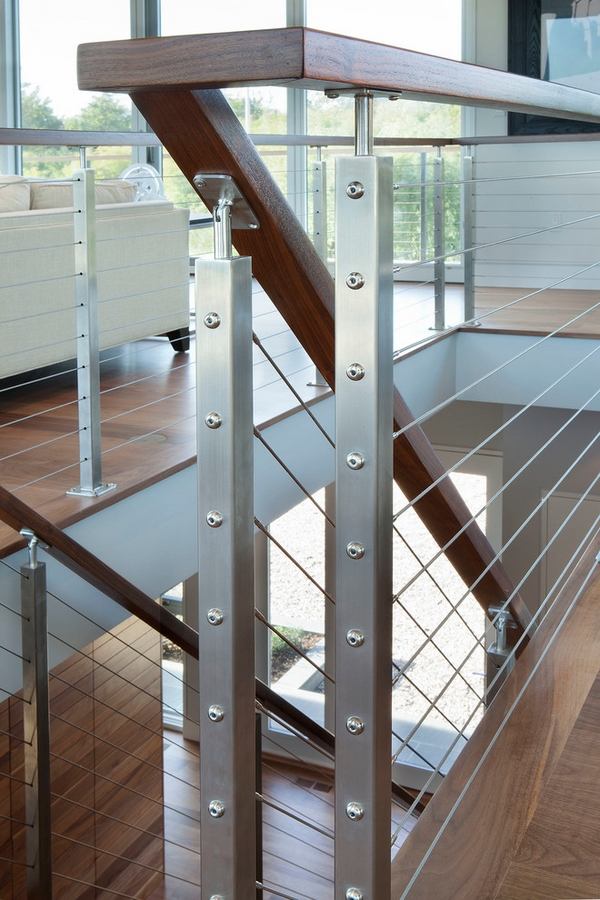 modern stair railing wire railing stainless steel