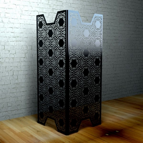 metal furniture black lace screens laser cut metal panels