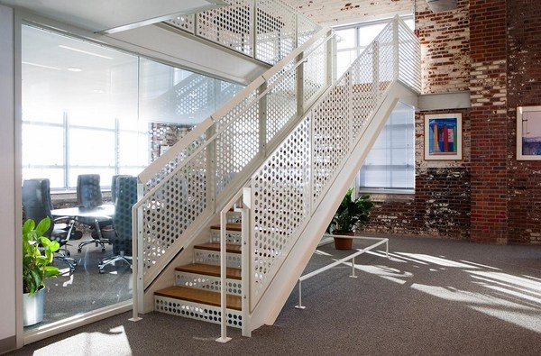metal stair railing loft interior design interior staircase 