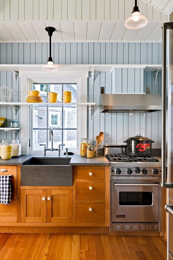 soapstone sink ideas beach style kitchen wood cabinets 